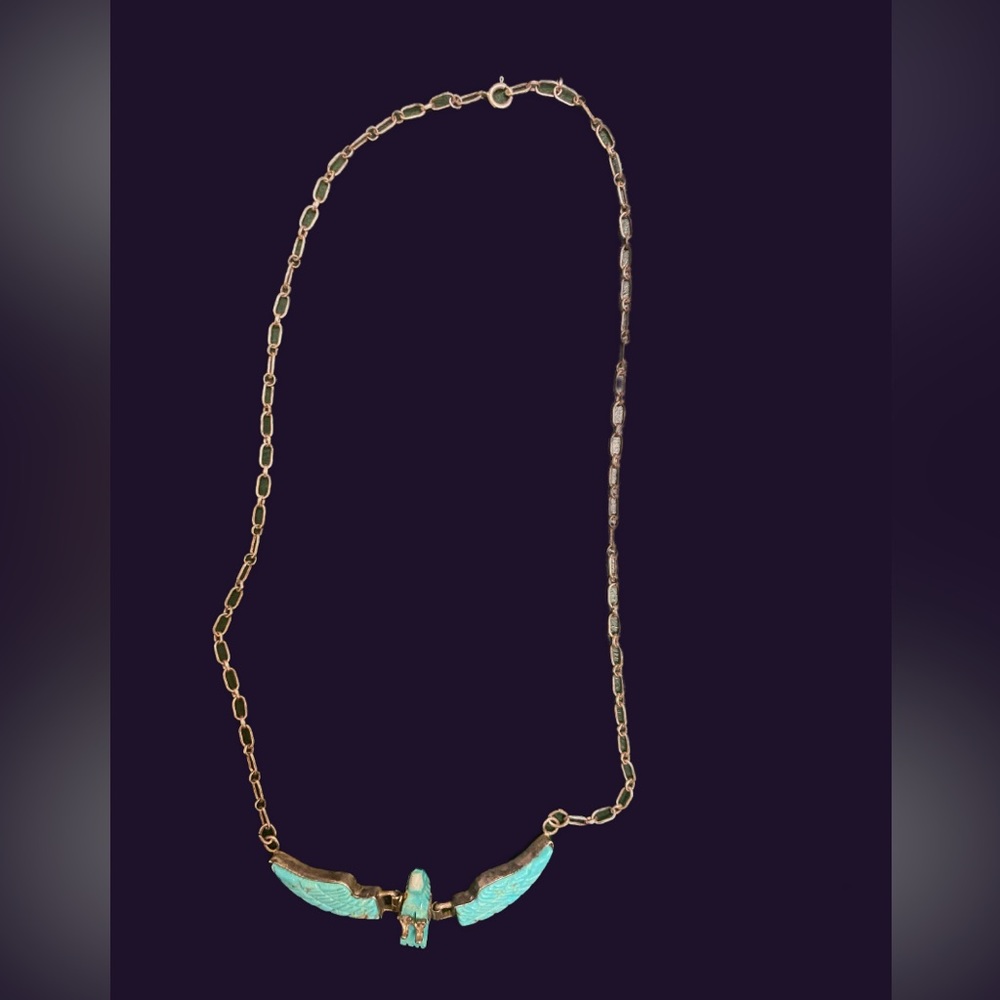 Navajo Thunderbird turquoise necklace